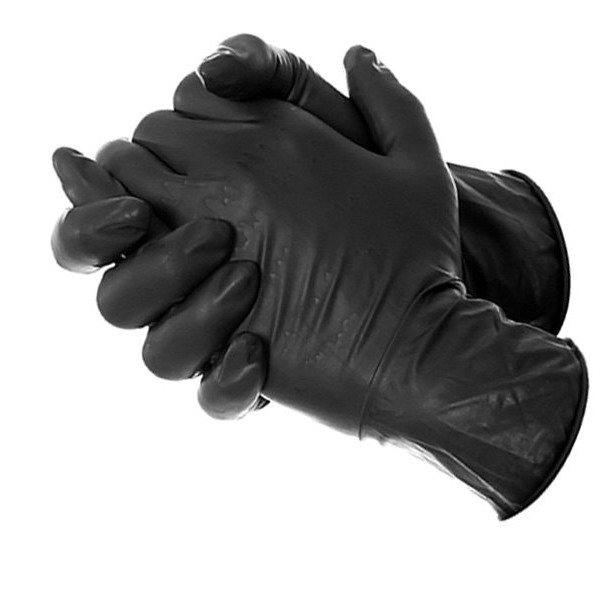 Gants Latex Noir M - 100 pcs NP